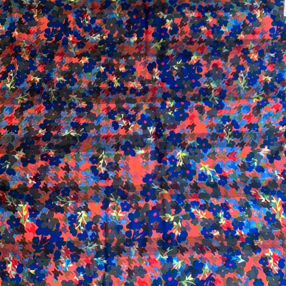 LuLaRoe Cassie Pencil Skirt 2XL Multicolor Geometric Floral Pull On Stretch
